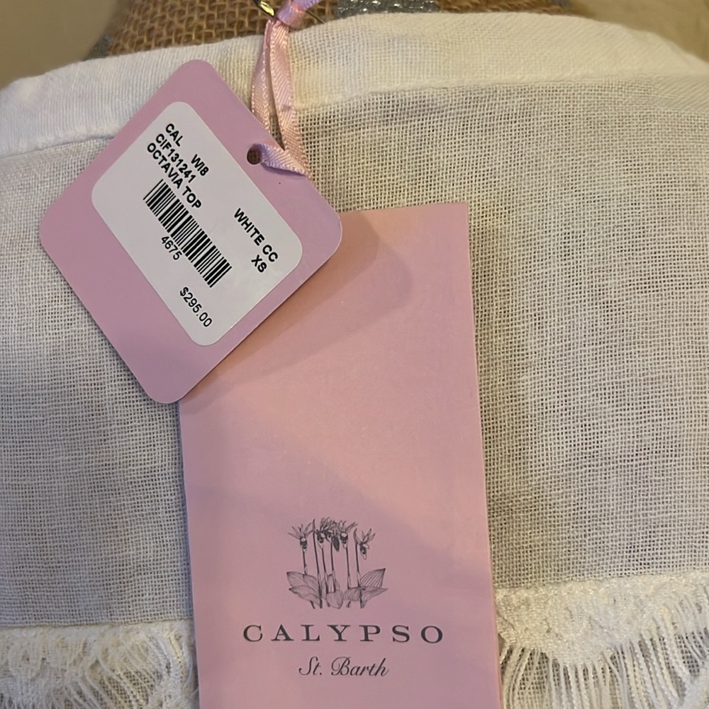 CALYPSO adorable white blouse XS - Picture 7 of 7